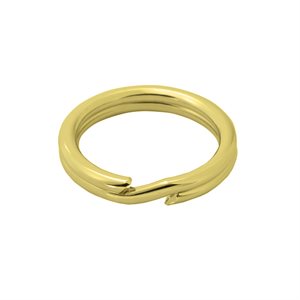 Split Ring Standard 6 Polished Brass